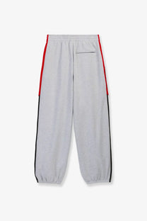 Adidas Originals x Willy Chavarria men’s grey cotton blend sweatpants with red and black side stripes