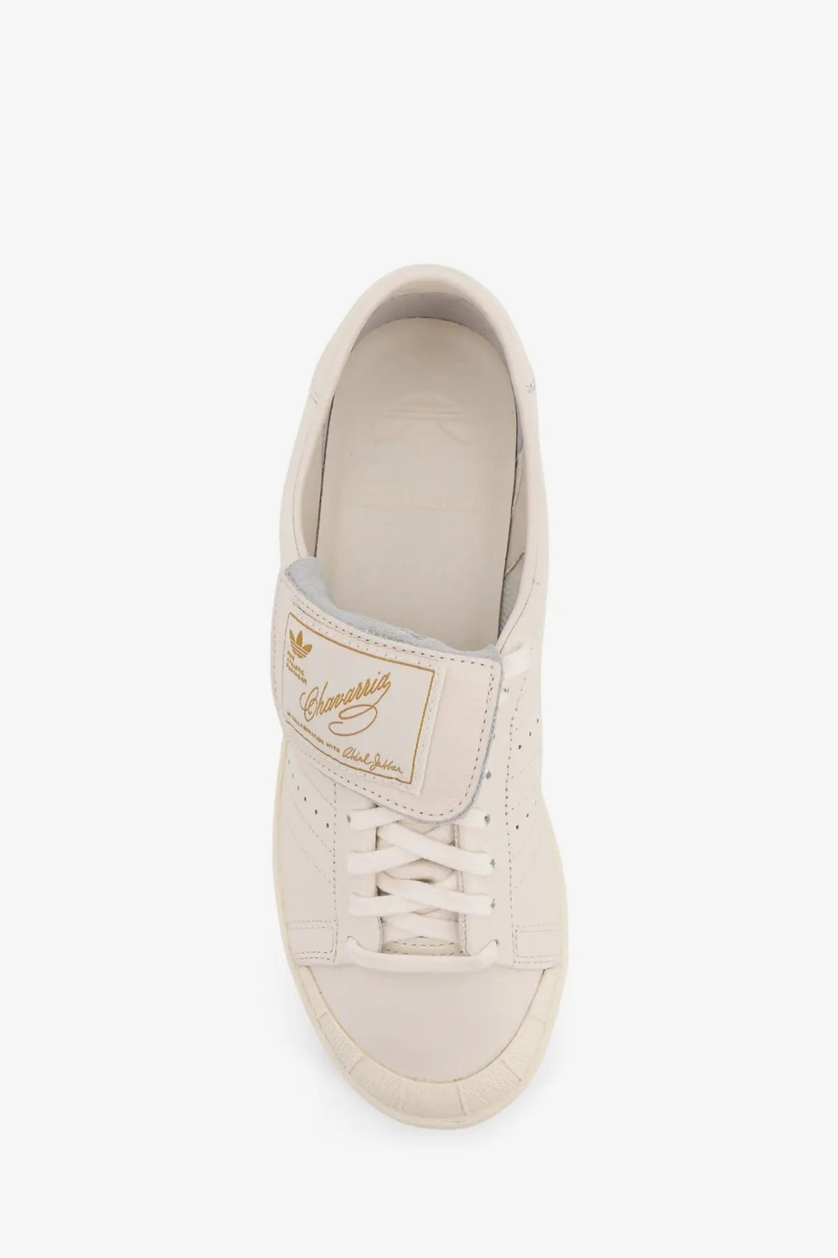 adidas Originals x Willy Chavarria Men's Chavarria Jabbar Low Top Leather Sneakers White, view 5