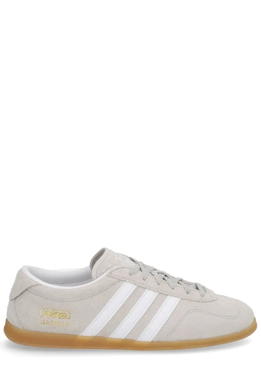 Beige suede adidas hamburg sneaker with white stripes and gum rubber sole in adidas unisex gazelle lo pro sneaker grey style