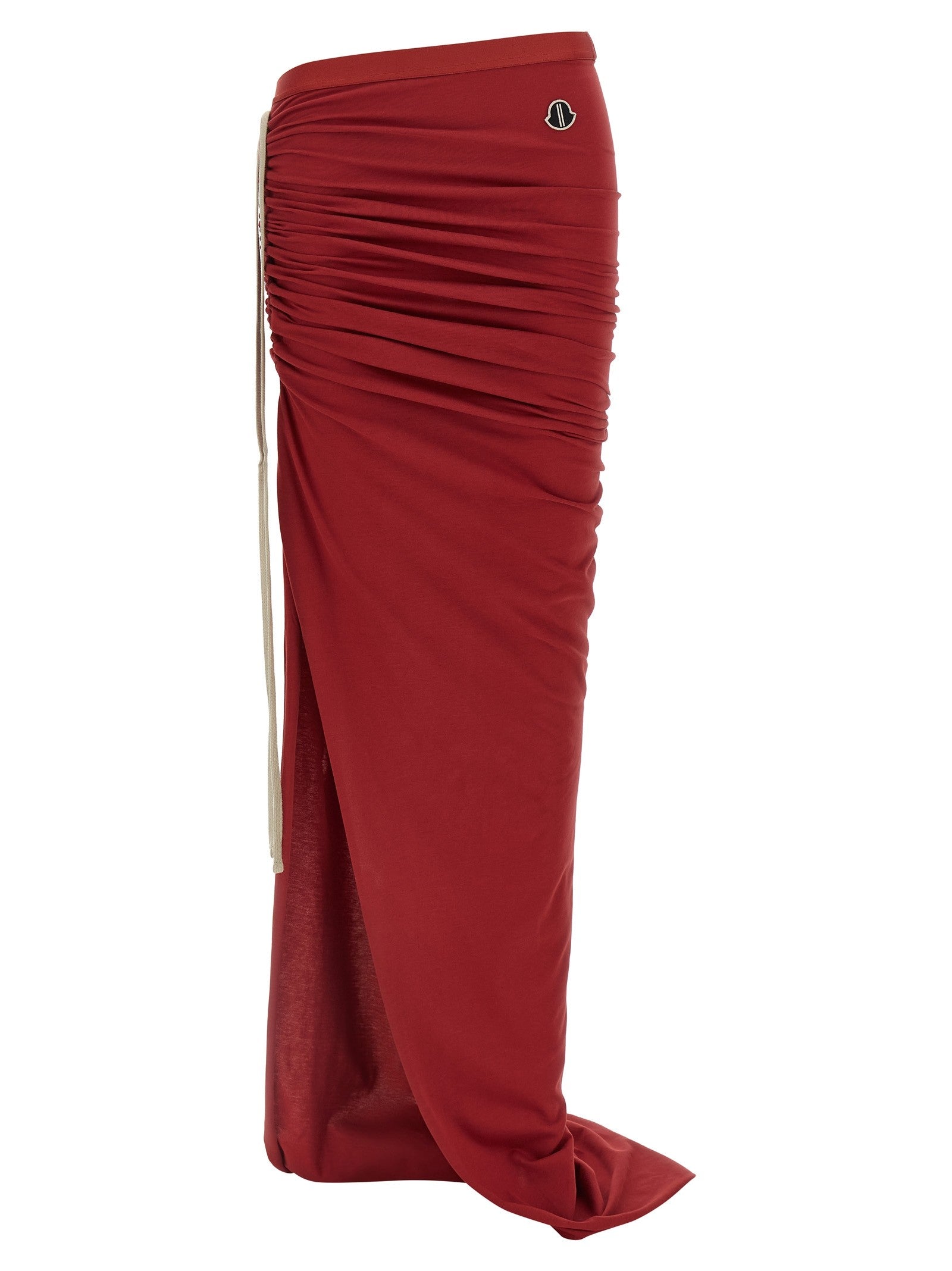 Rick Owens Adjustable Skirt Moncler + Rick Owens Red