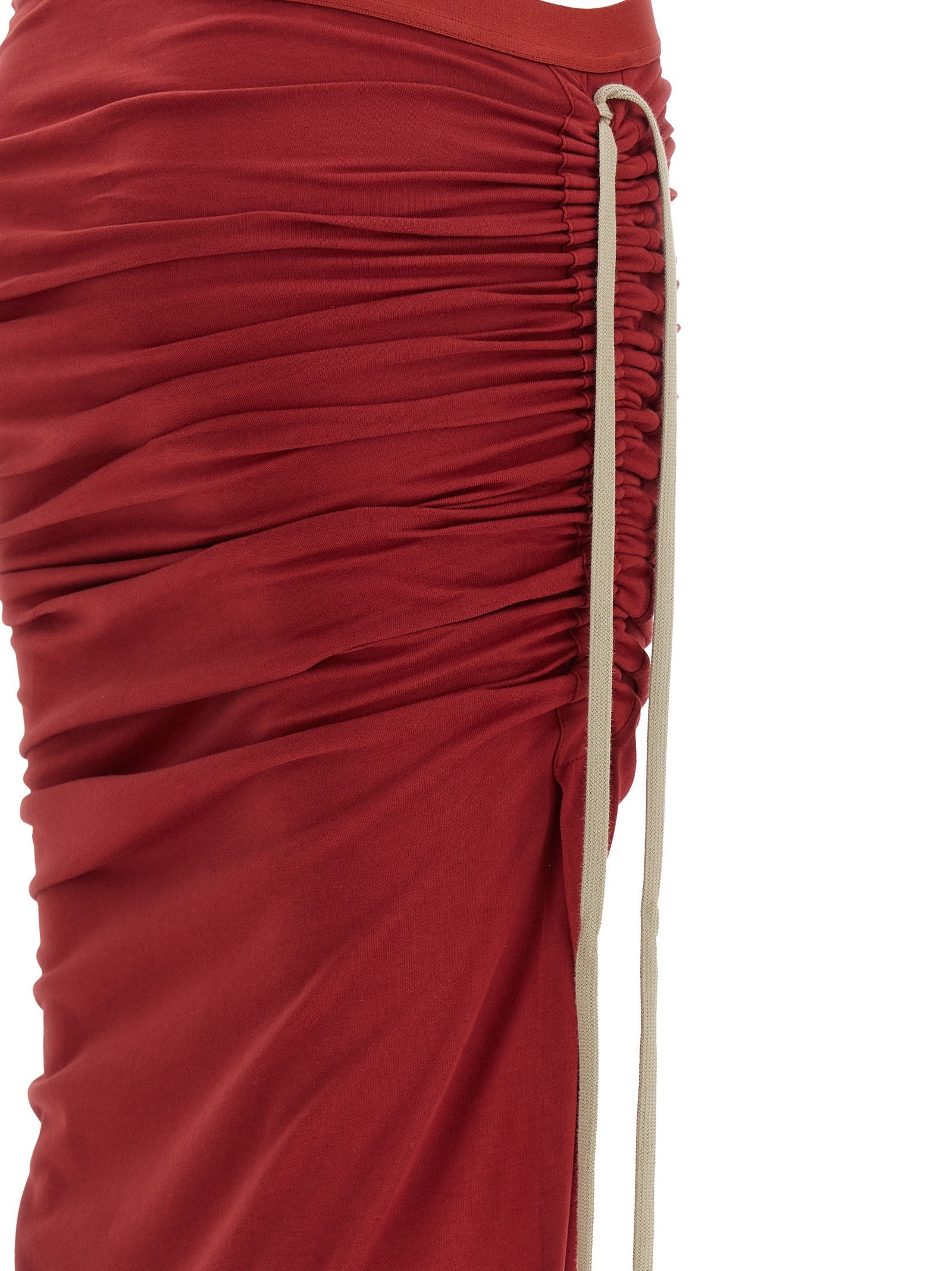 Rick Owens Adjustable Skirt Moncler + Rick Owens Red