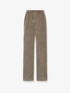 The Row Women's Adler Corduroy Trousers Beige