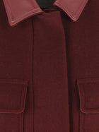 Max Mara Women's Alpaca and Cashmere Sleeveless Coat Red, view 3