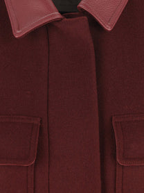 Max Mara Women's Alpaca and Cashmere Sleeveless Coat Red