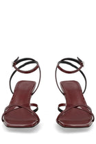 Aeyde Women's Heeled Edith Sandals Red, view 3