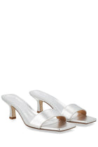 Aeyde Women's Heeled Gilly Sandals Silver, view 2