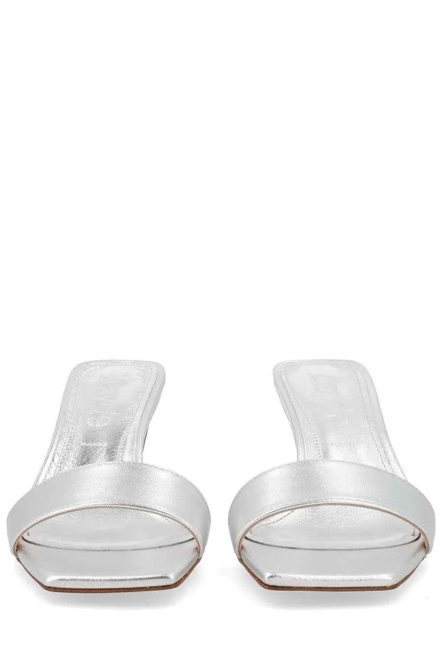 Aeyde Women's Heeled Gilly Sandals Silver, view 3
