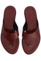 Aeyde Women's Amaya Flip-Flops Sandals Red, view 5