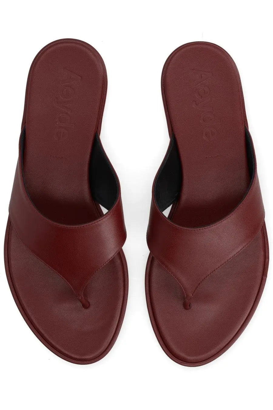 Aeyde Women's Amaya Flip-Flops Sandals Red, view 5