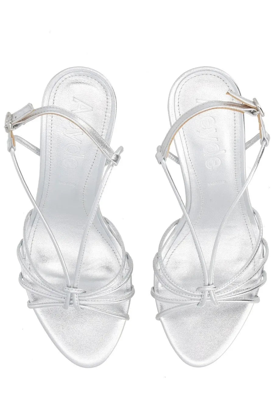 Aeyde Women's Heeled Solange Sandals Silver, view 5