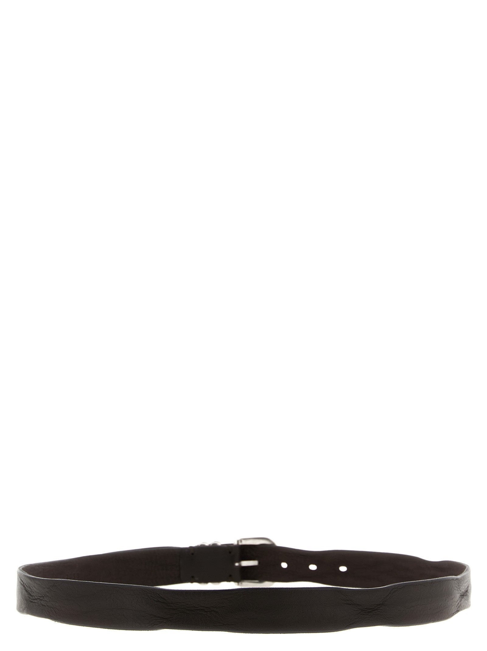 Zerbini Claudio Aged Leather Belt Brown