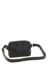 PRADA Aged Nappa Leather Crossbody Bag Brown