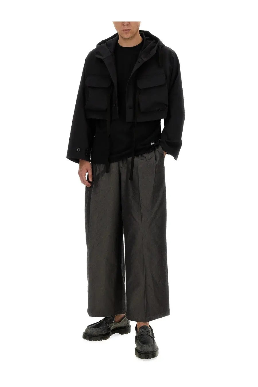 AïE Men's Cropped Jacket Black, view 2