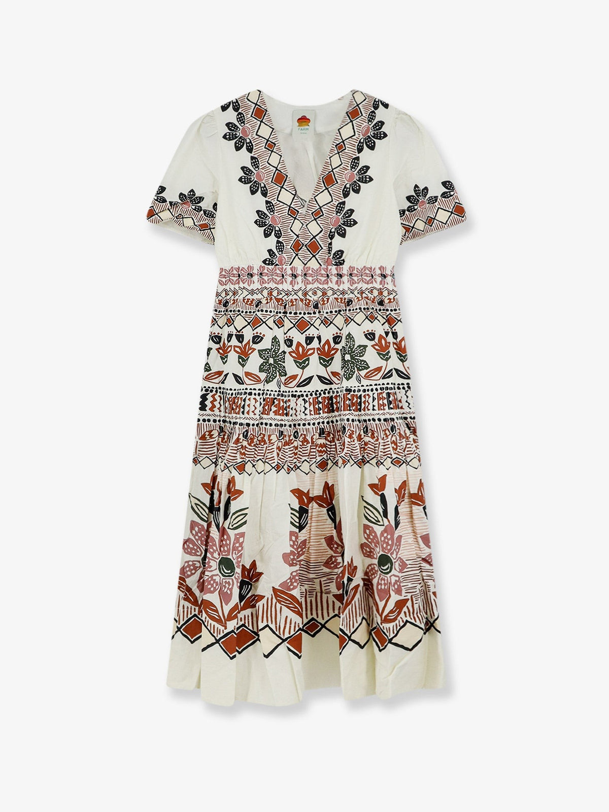 FARM Rio Women's Ainika Organic Cotton Dress White