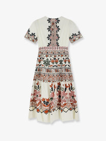 FARM Rio Women's Ainika Organic Cotton Dress White, view 4