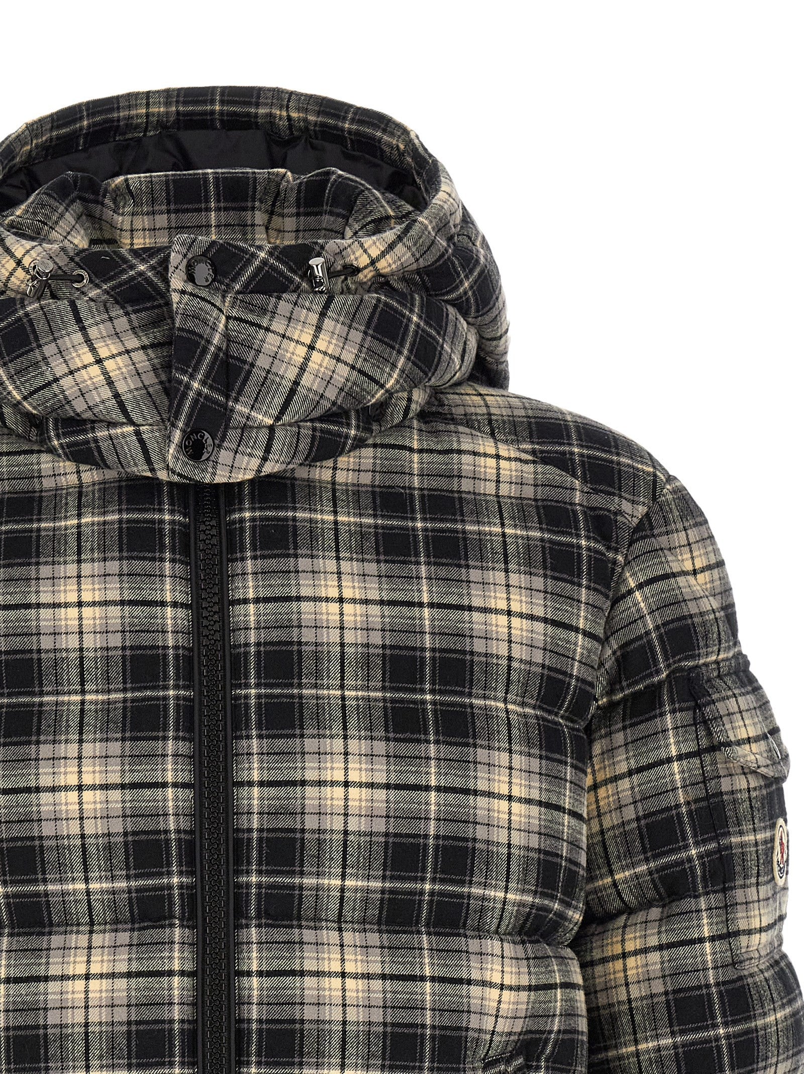 Moncler Airor Check Down Jacket Gold