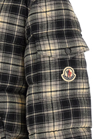Moncler Airor Check Down Jacket Gold