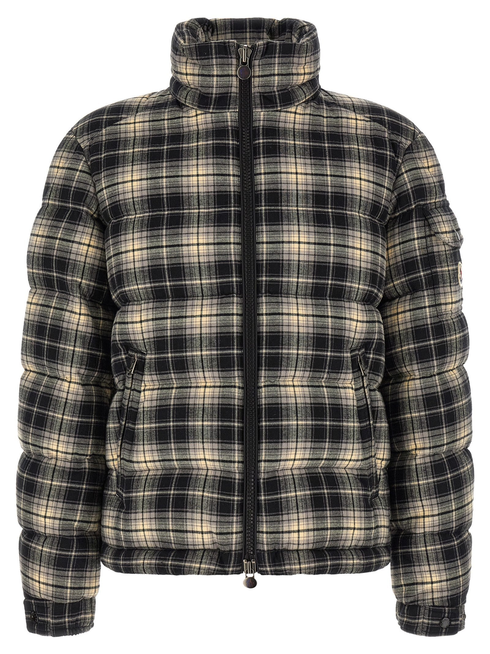 Moncler Airor Check Down Jacket Gold