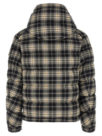 Moncler Airor Check Down Jacket Gold