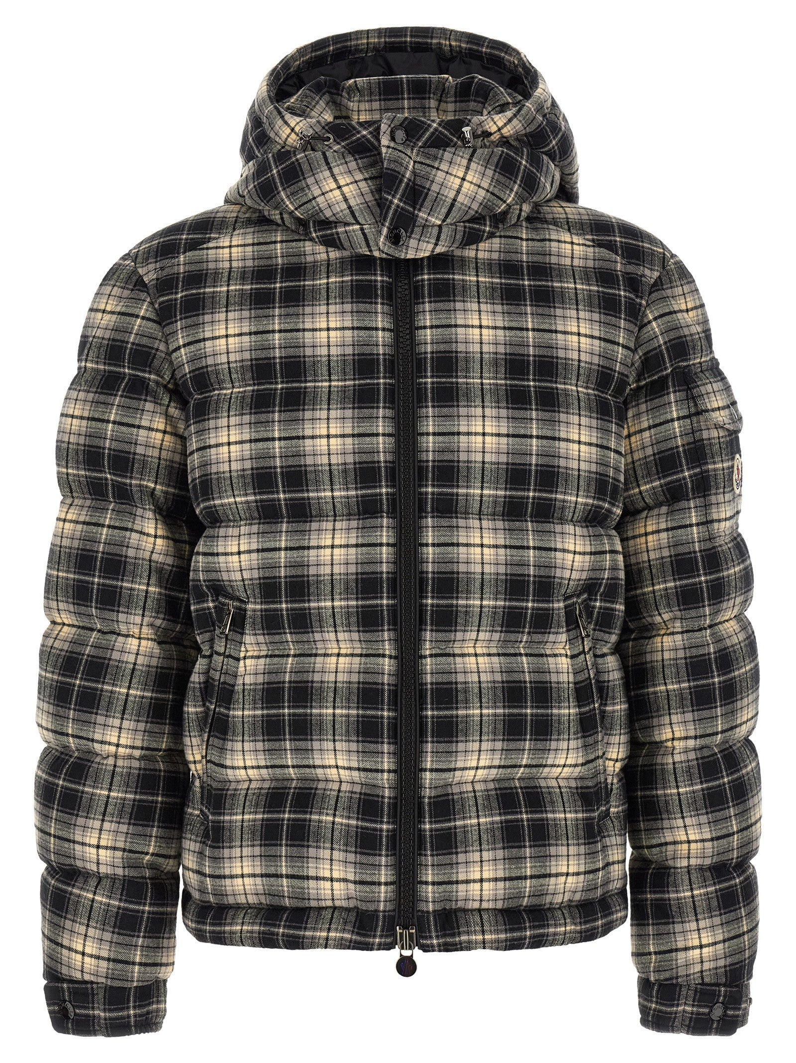 Moncler Airor Check Down Jacket Gold