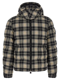 Moncler Airor Check Down Jacket Gold