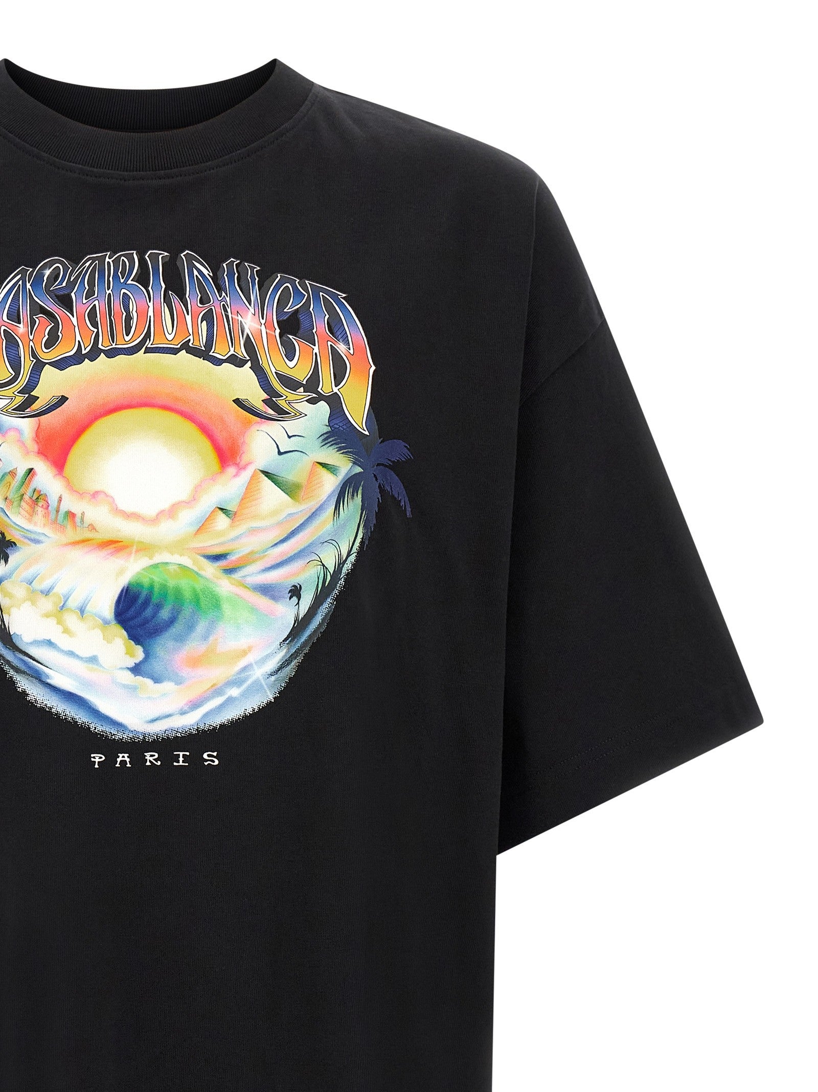 Casablanca Airspray Print Shirt Black