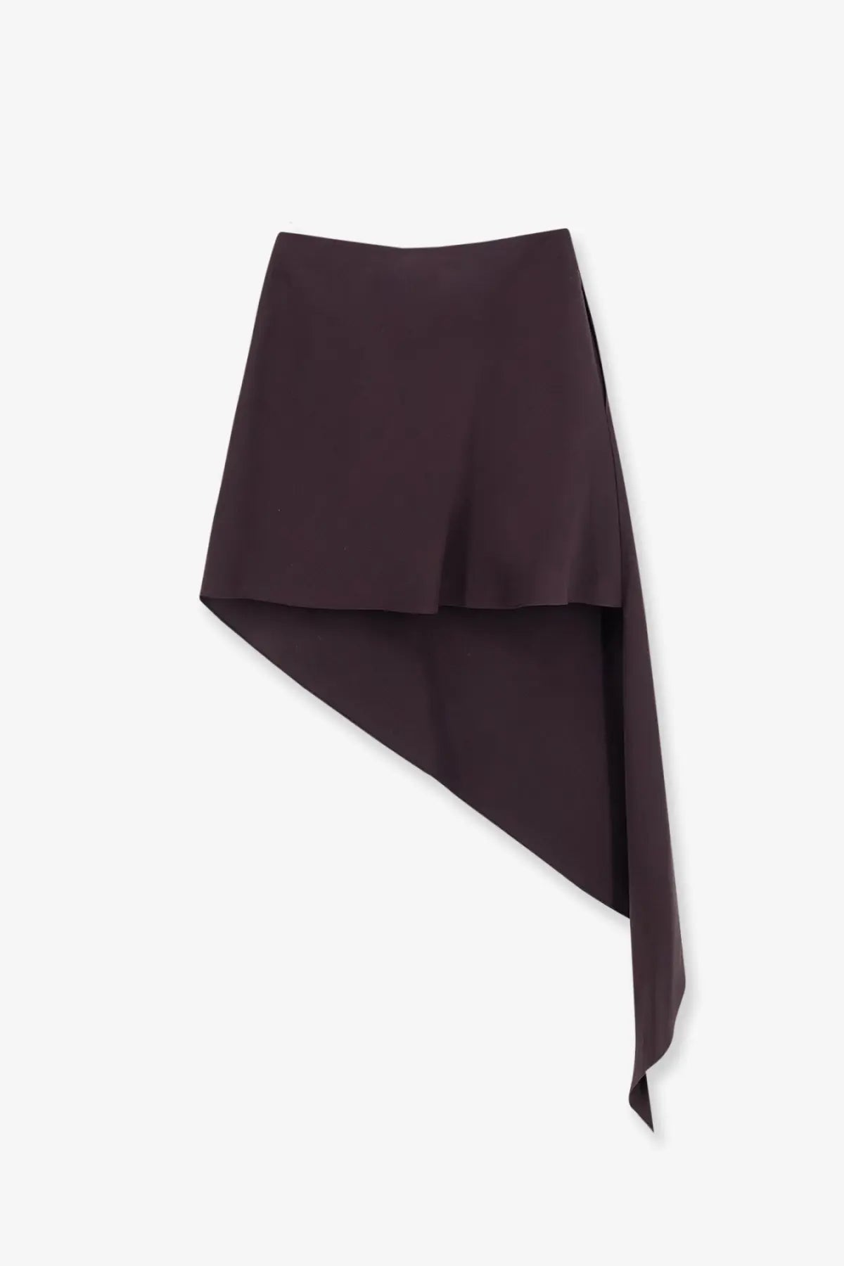 ALAÏA Women's Asymmetric Paper and Viscose Skirt Purple, view 2