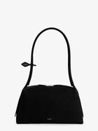 ALAÏA Women's Le Bouledogue Nubuck Shoulder Bag Black
