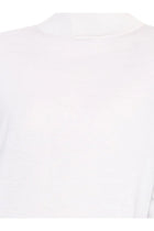 ALAÏA Women's Peplum Virgin Wool Sweater White, view 5
