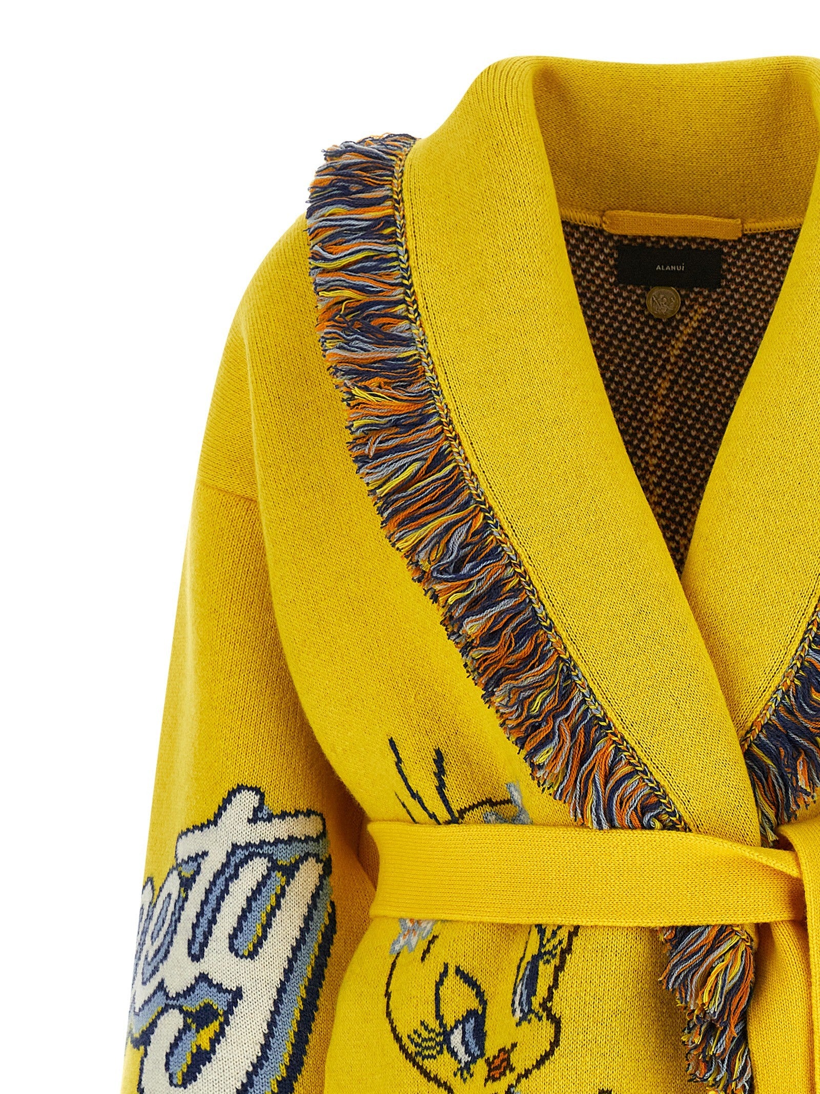Alanui Alanui Looney Tunes Hula Tweety Cardigan Yellow