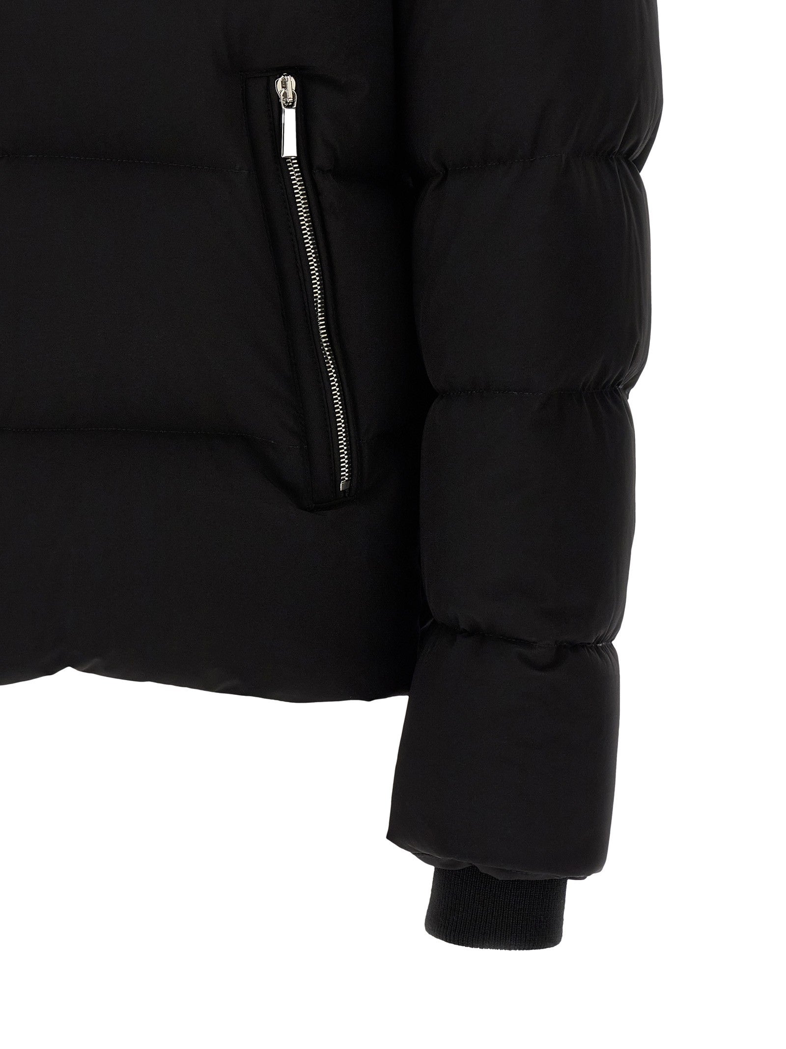 MooRER Alarick Bomber Jacket Acqua Line Black