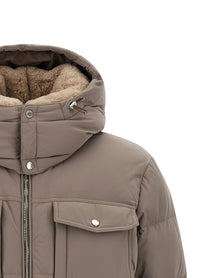 MooRER Alarick Bomber Jacket Acqua Line Grey