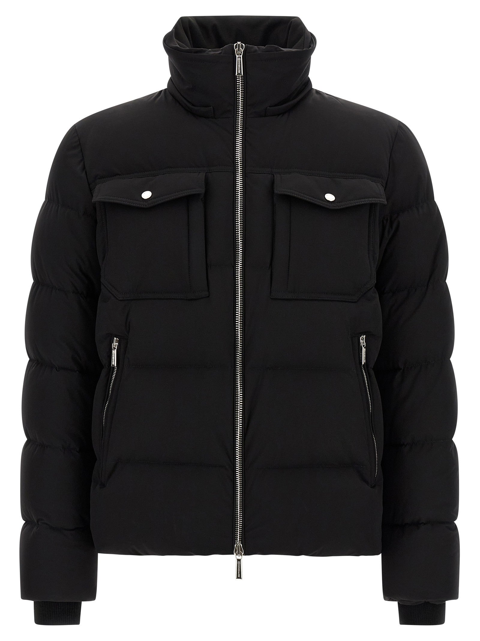 MooRER Alarick Bomber Jacket Acqua Line Black