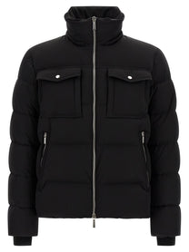 MooRER Alarick Bomber Jacket Acqua Line Black