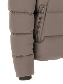 MooRER Alarick Bomber Jacket Acqua Line Grey