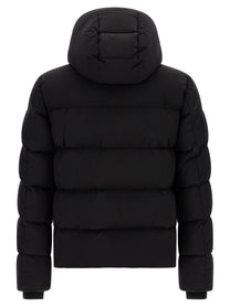 MooRER Alarick Bomber Jacket Acqua Line Black