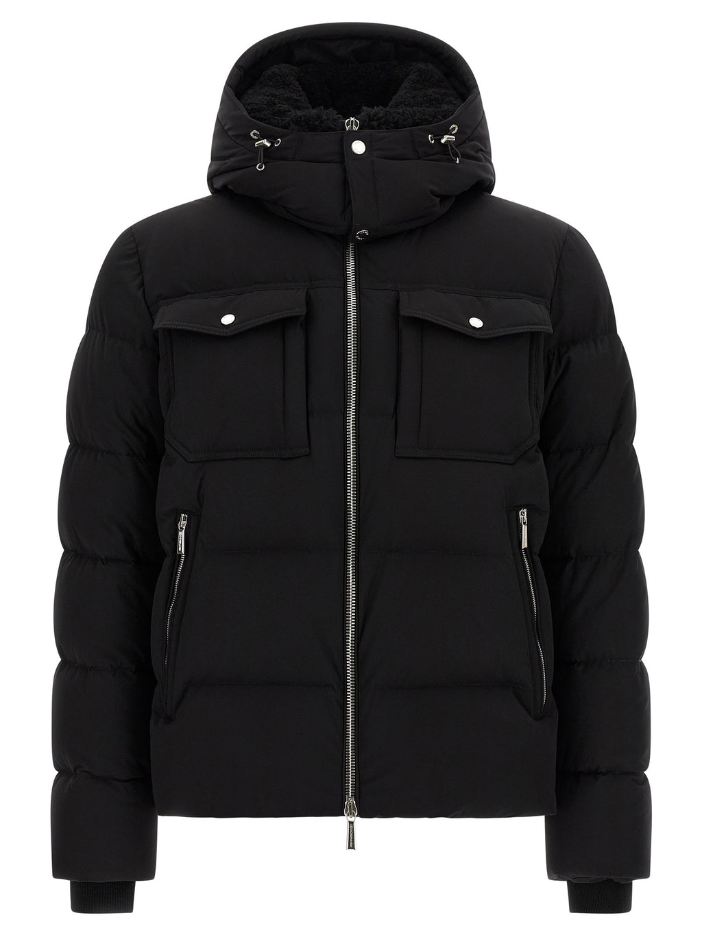MooRER Alarick Bomber Jacket Acqua Line Black