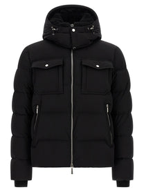 MooRER Alarick Bomber Jacket Acqua Line Black