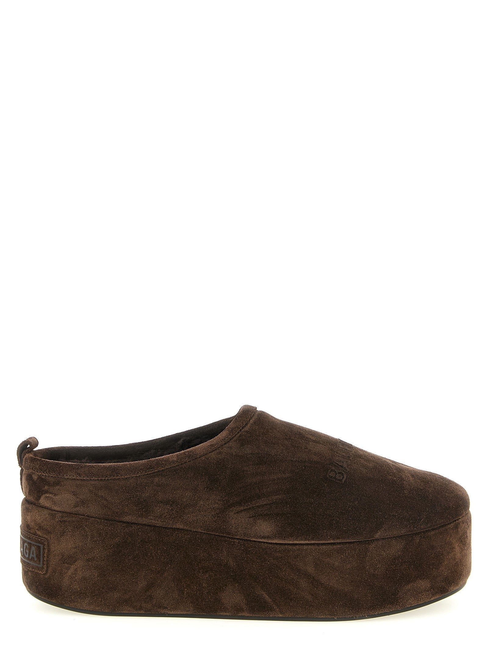 Balenciaga Alaska Platform Mules Brown