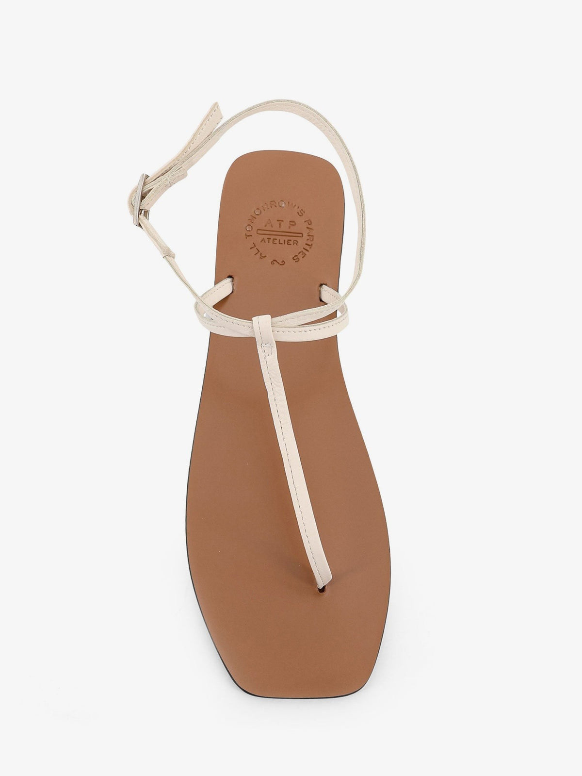 ATP Atelier Women's Alassio Leather Sandals LINEN, view 4