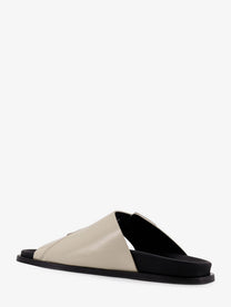 Alohas Women's Alba Low Leather Sandals White