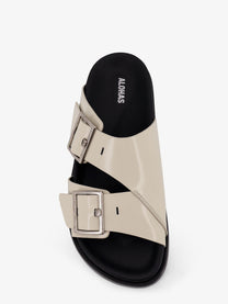 Alohas Women's Alba Low Leather Sandals White