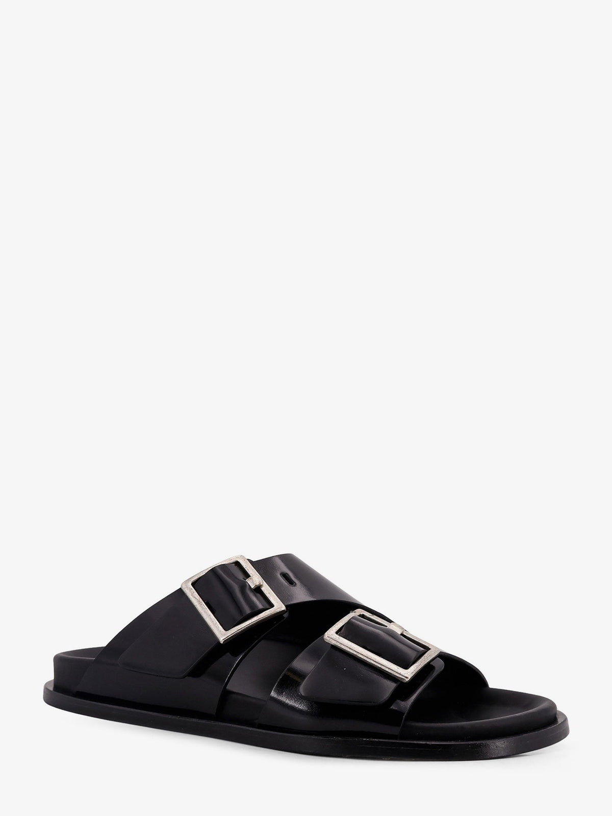 Alohas Women's Alba Low Leather Sandals Black