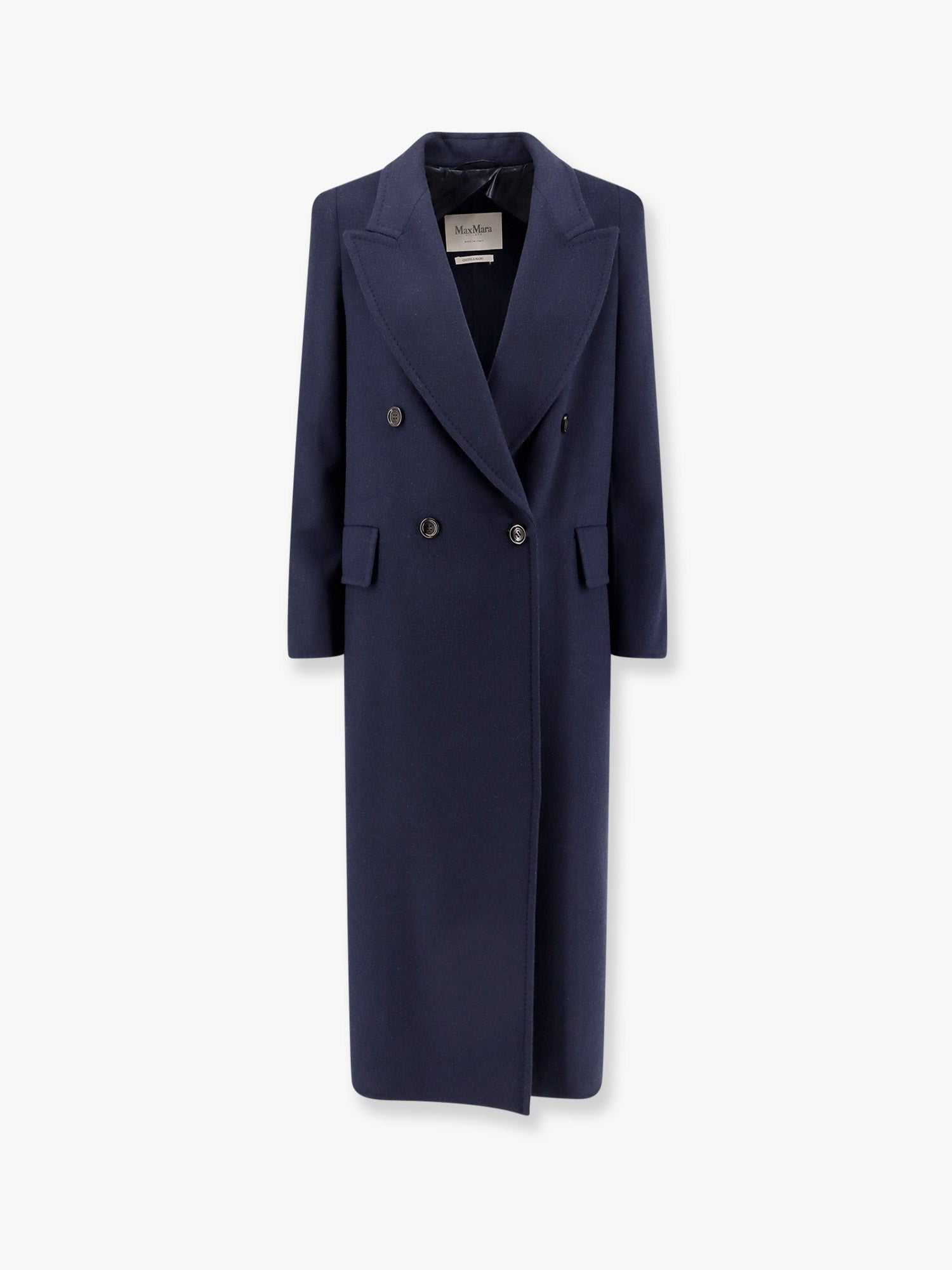 Max Mara Women's Albania Max Mara Sfilata Virgin Wool and Cashmere Coat Blue