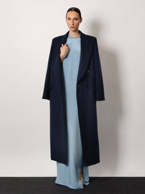 Max Mara Women's Albania Max Mara Sfilata Virgin Wool and Cashmere Coat Blue