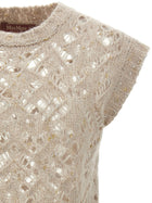 Max Mara Studio Albero Vest Beige, view 3
