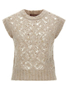 Max Mara Studio Albero Vest Beige