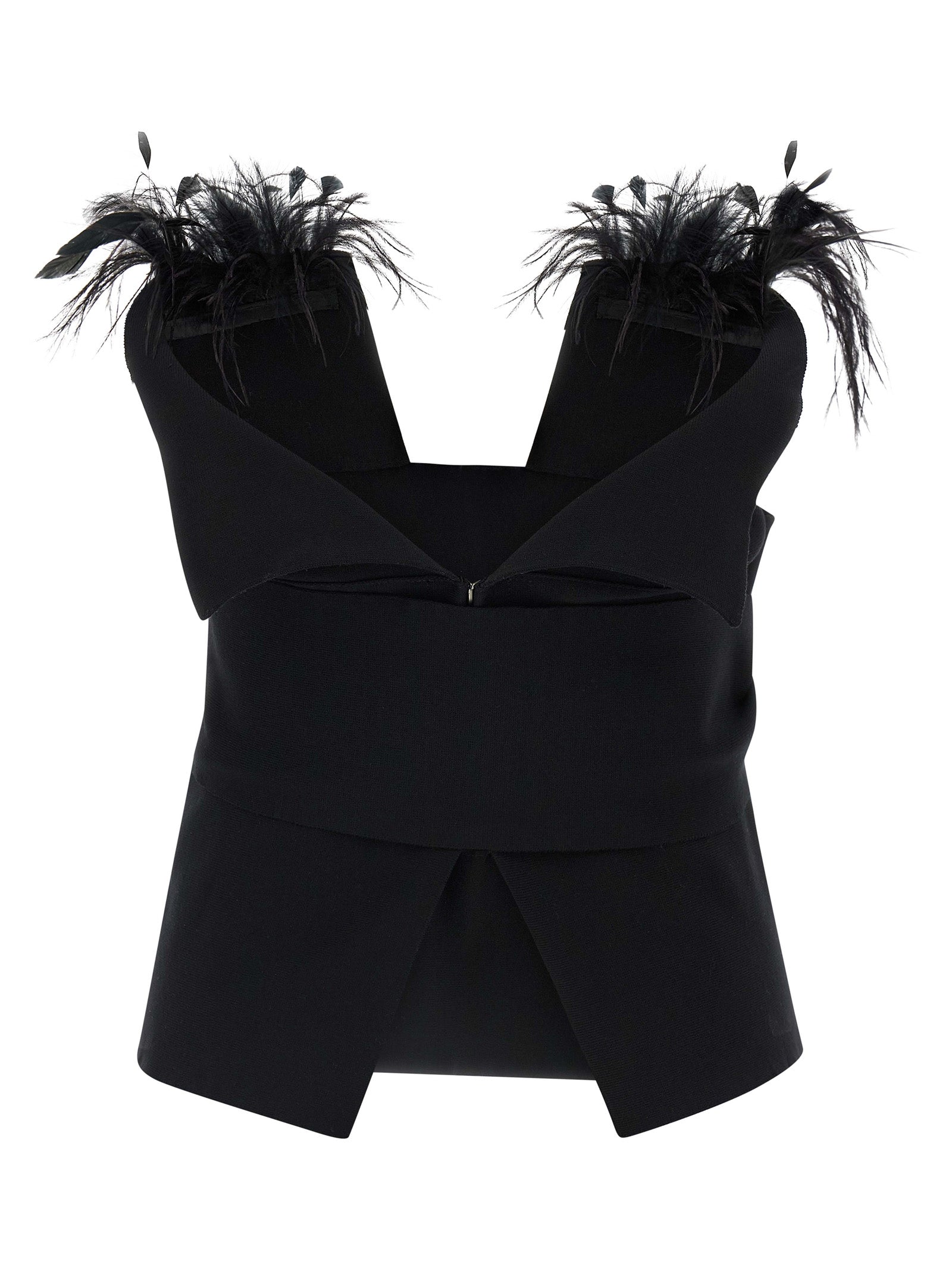 ALBERTA FERRETTI - ALBERTA FERRETTI - Feather top - Women’s Tops