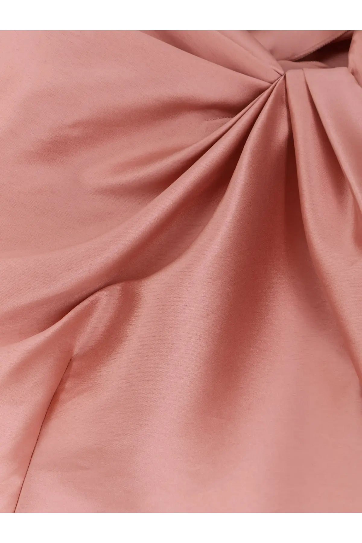 Soft blush pink satin fabric with gathered ruched texture for alberta ferretti women’s mikado long dress blue