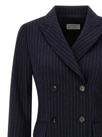 ALBERTO BIANI - ALBERTO BIANI - Pinstripe coat - Women’s Outerwear